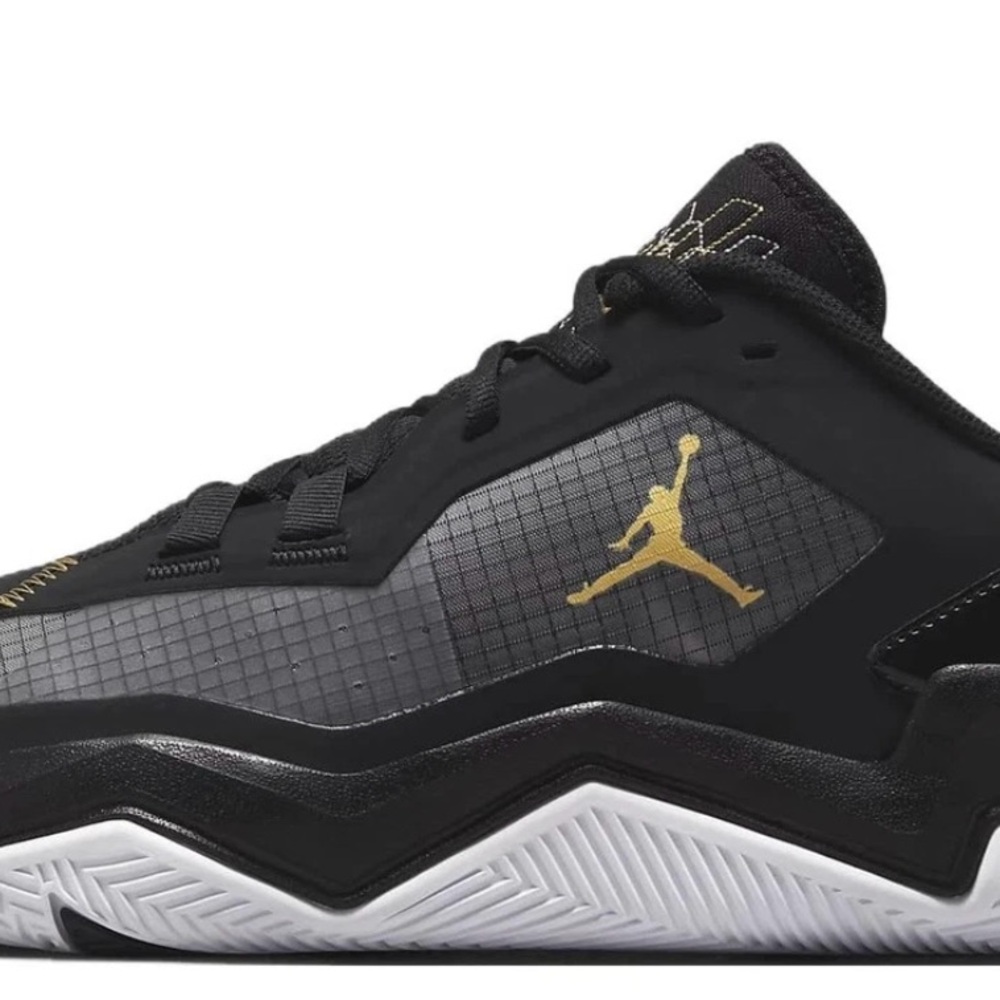 Nike Air Jordan One Take 4 Black Metallic Gold Sneakers DO7193-007 Mens Size 9.5